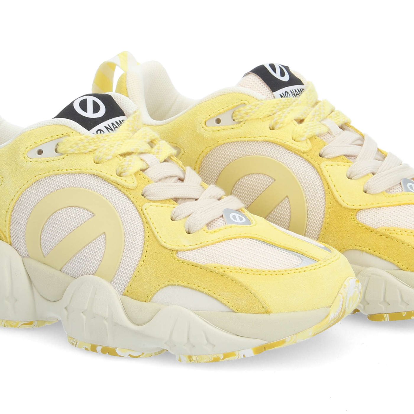 KRAZEE ICE CREAM - SUEDE/KNIT/SUED - GIALLO/BIANCO SPORCO/GIALLO BANANA